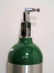 Aviation Oxygen Cylinder with CGA-870 Valve